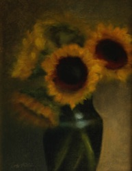 Sunflowers in Green Vase    
8" x 10"  SOLD