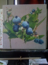 Blueberries 
on the Easel