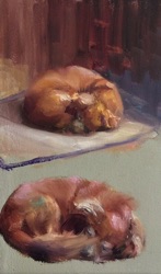 Simon Sleeping l
4” x 8”   $800